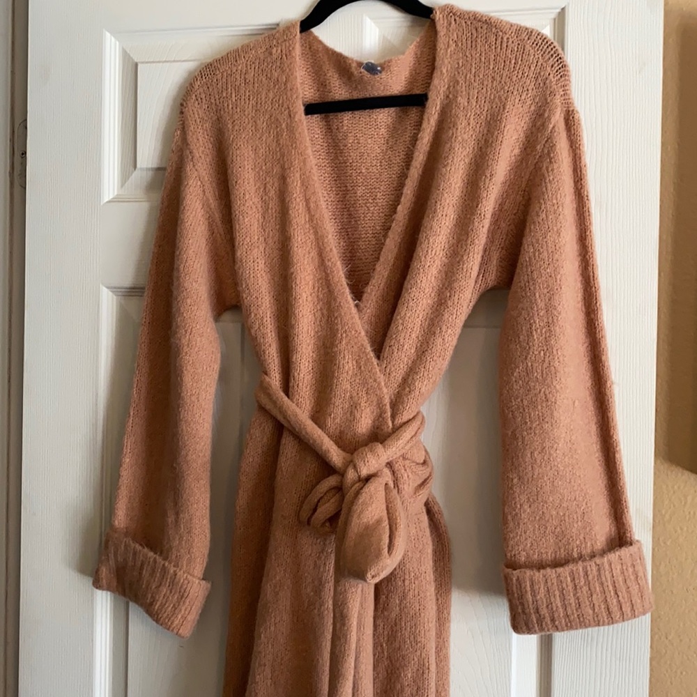 Knee length sweater dress